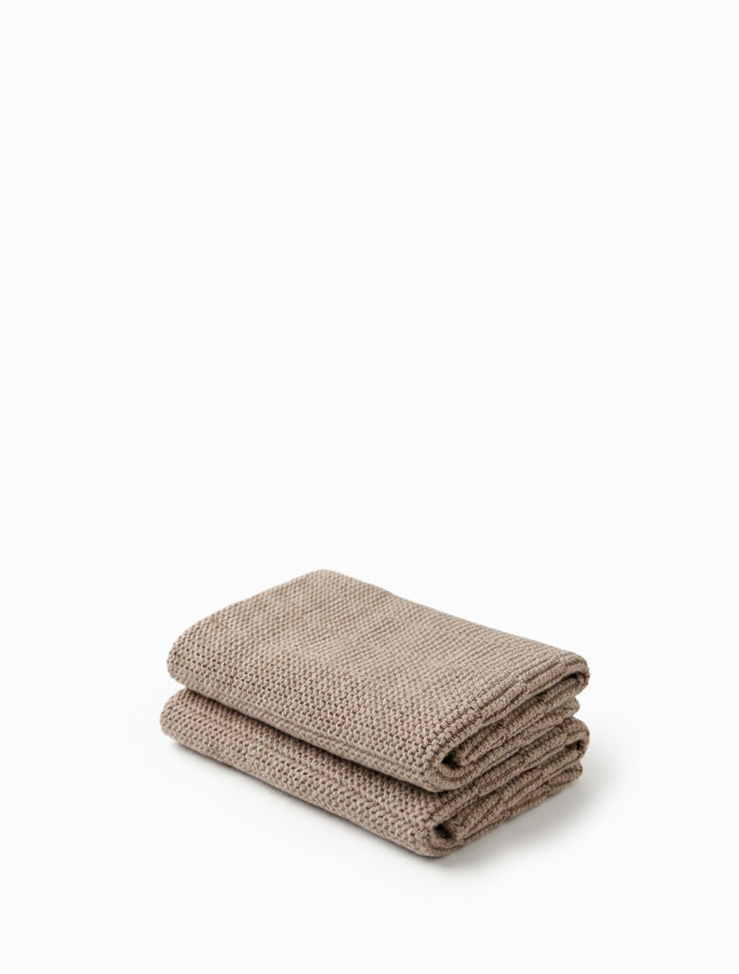 Organic Dishcloths Set of 2 Stone