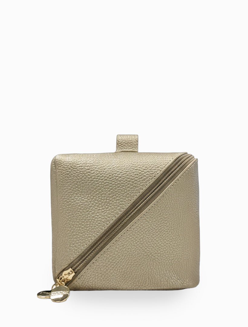 Mabel Cosmetic Bag Gold Large - Zjoosh