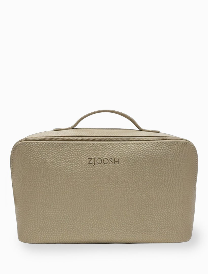 Mabel Cosmetic Bag Gold Large - Zjoosh