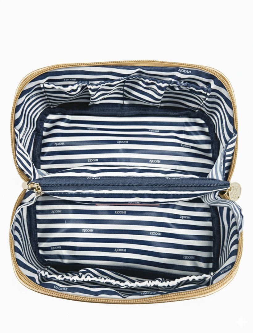 Mabel Cosmetic Bag Gold Large - Zjoosh