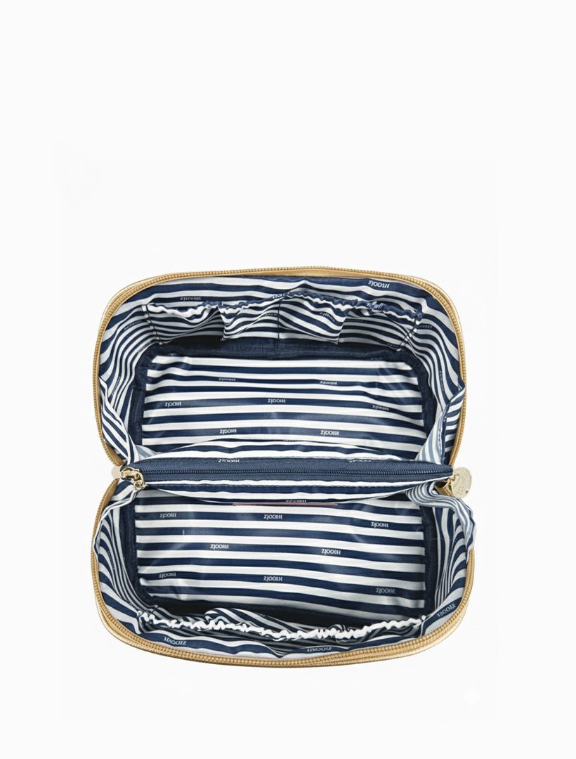 Mabel Cosmetic Bag Gold Small - Zjoosh