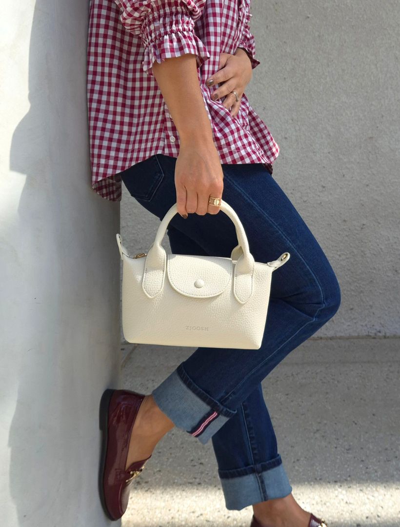 Maddy Cross Body Bag Ecru - Zjoosh