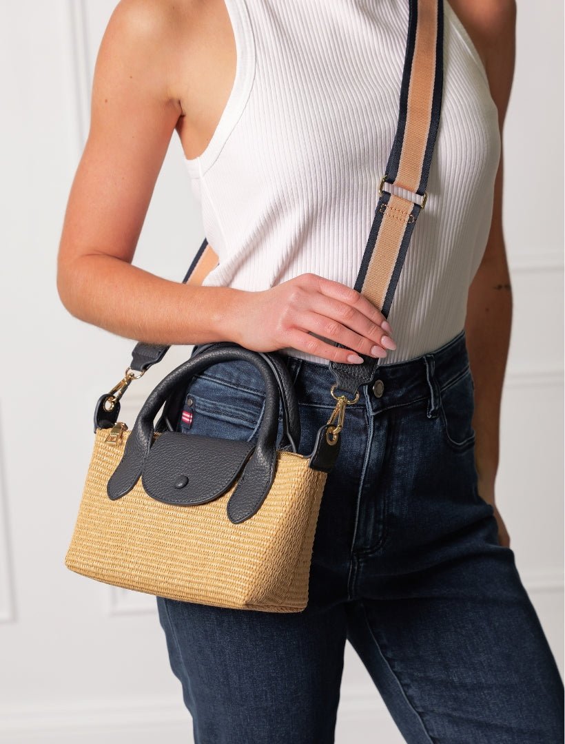 Maddy Palma Cross Body Bag Navy - FINAL SALE - Zjoosh