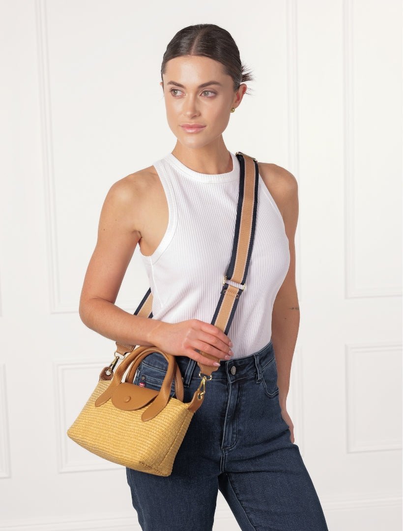 Maddy Palma Cross Body Bag Tan - FINAL SALE - Zjoosh