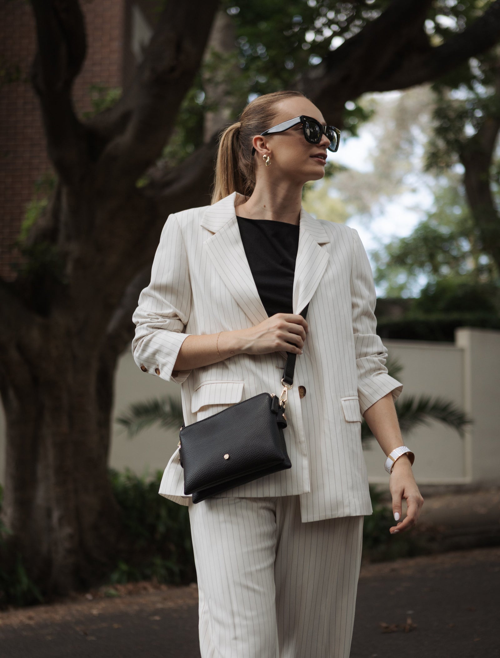 Margaret Cross Body Bag Black - Zjoosh