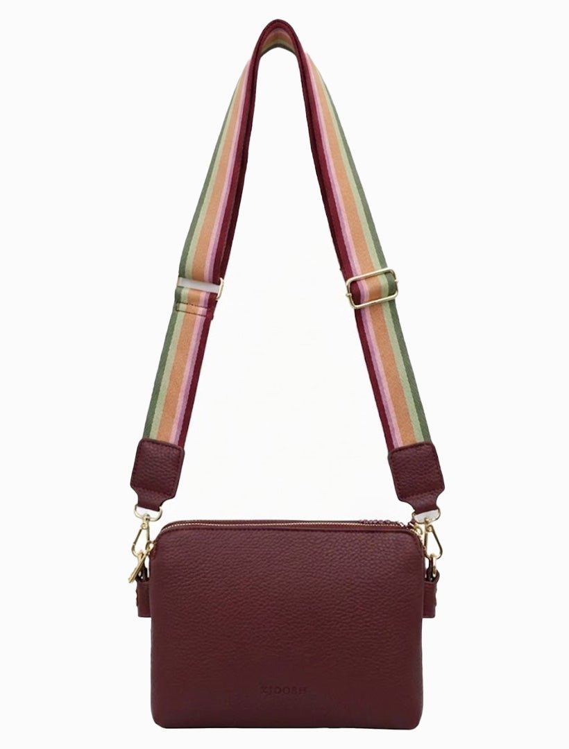Margaret Cross Body Bag Burgundy - Zjoosh