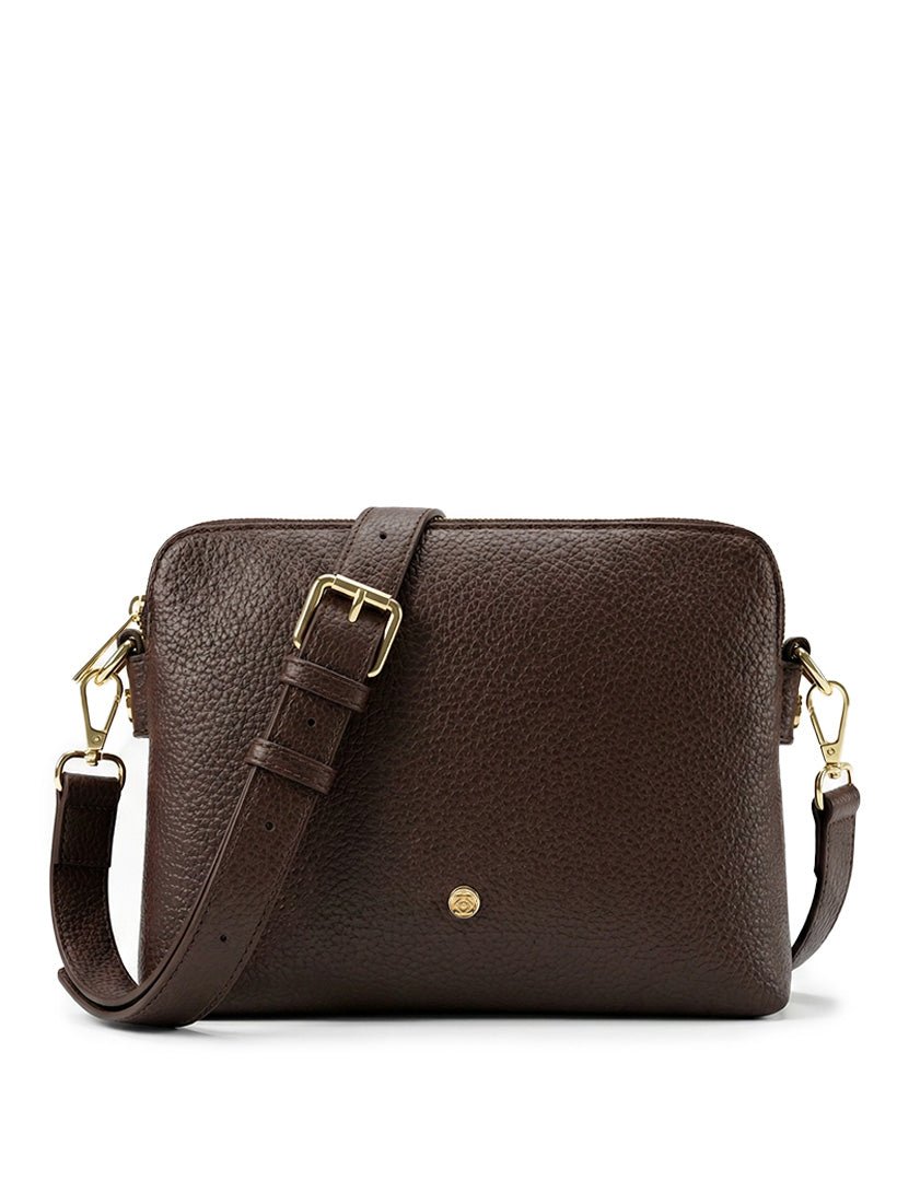 Margaret Cross Body Bag Chocolate - Zjoosh