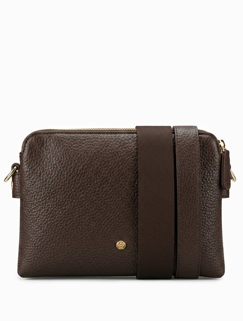 Margaret Cross Body Bag Chocolate - Zjoosh