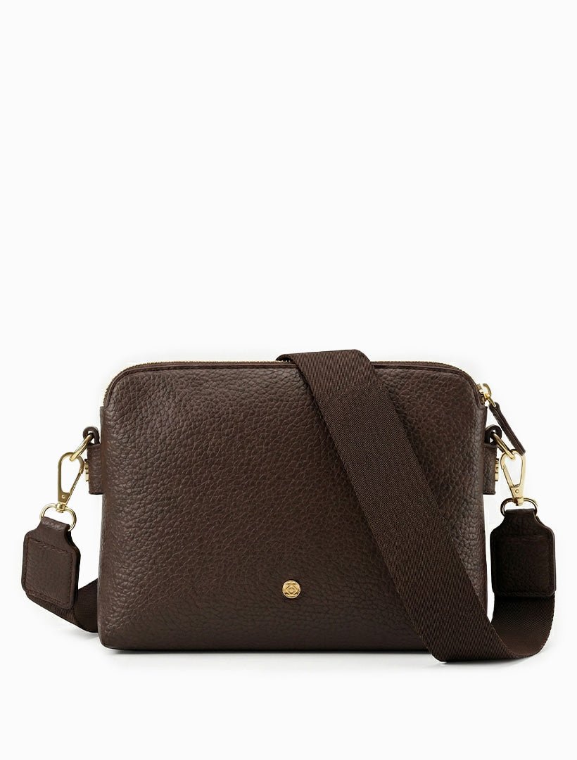 Margaret Cross Body Bag Chocolate - Zjoosh