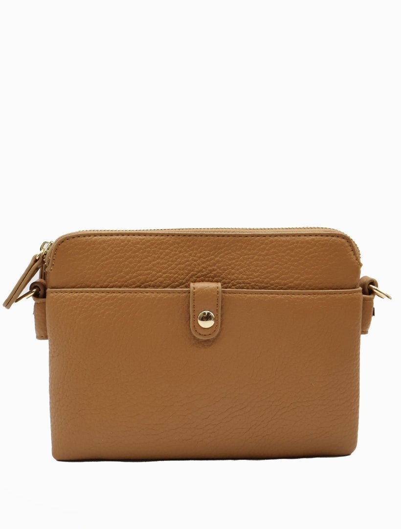Margaret Cross Body Bag Tan - Zjoosh
