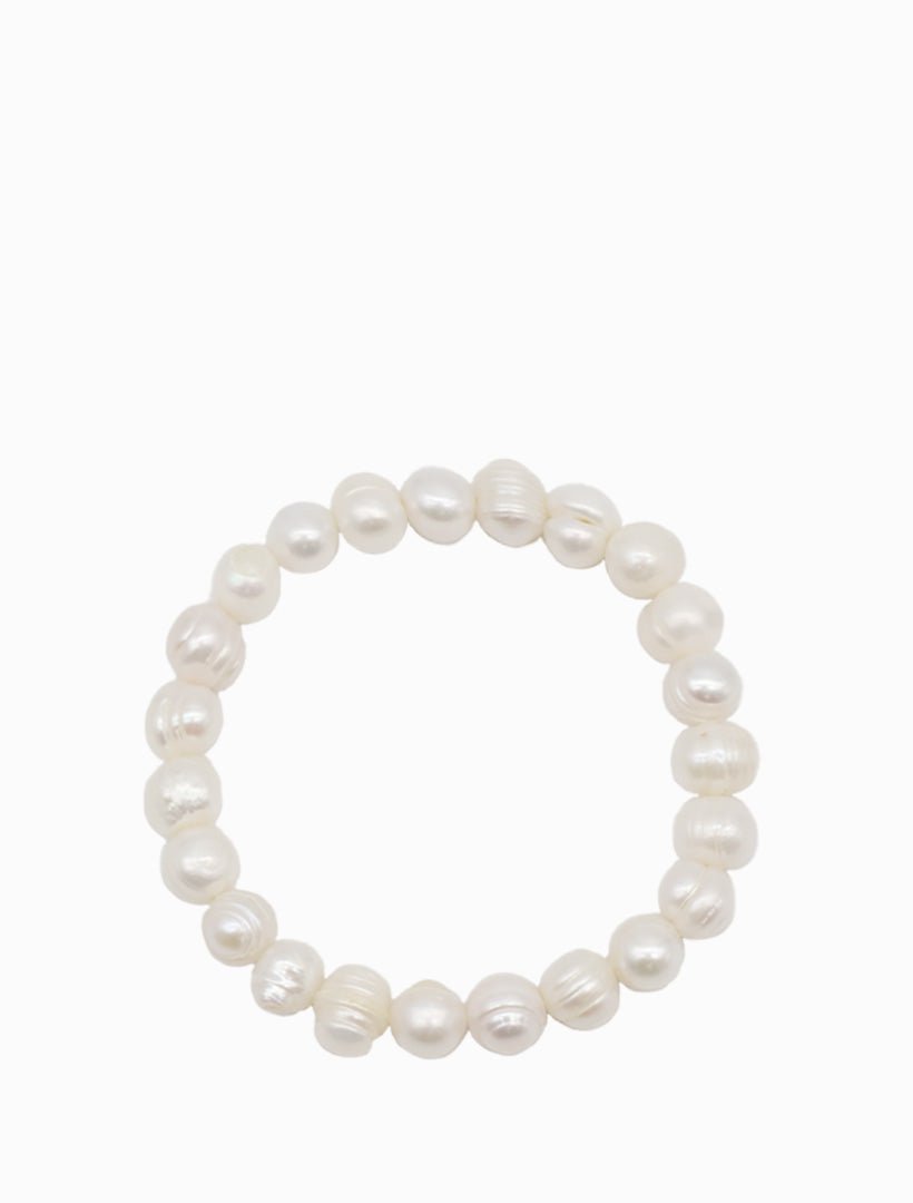 Medium Pearl Stretch Bracelet - Zjoosh