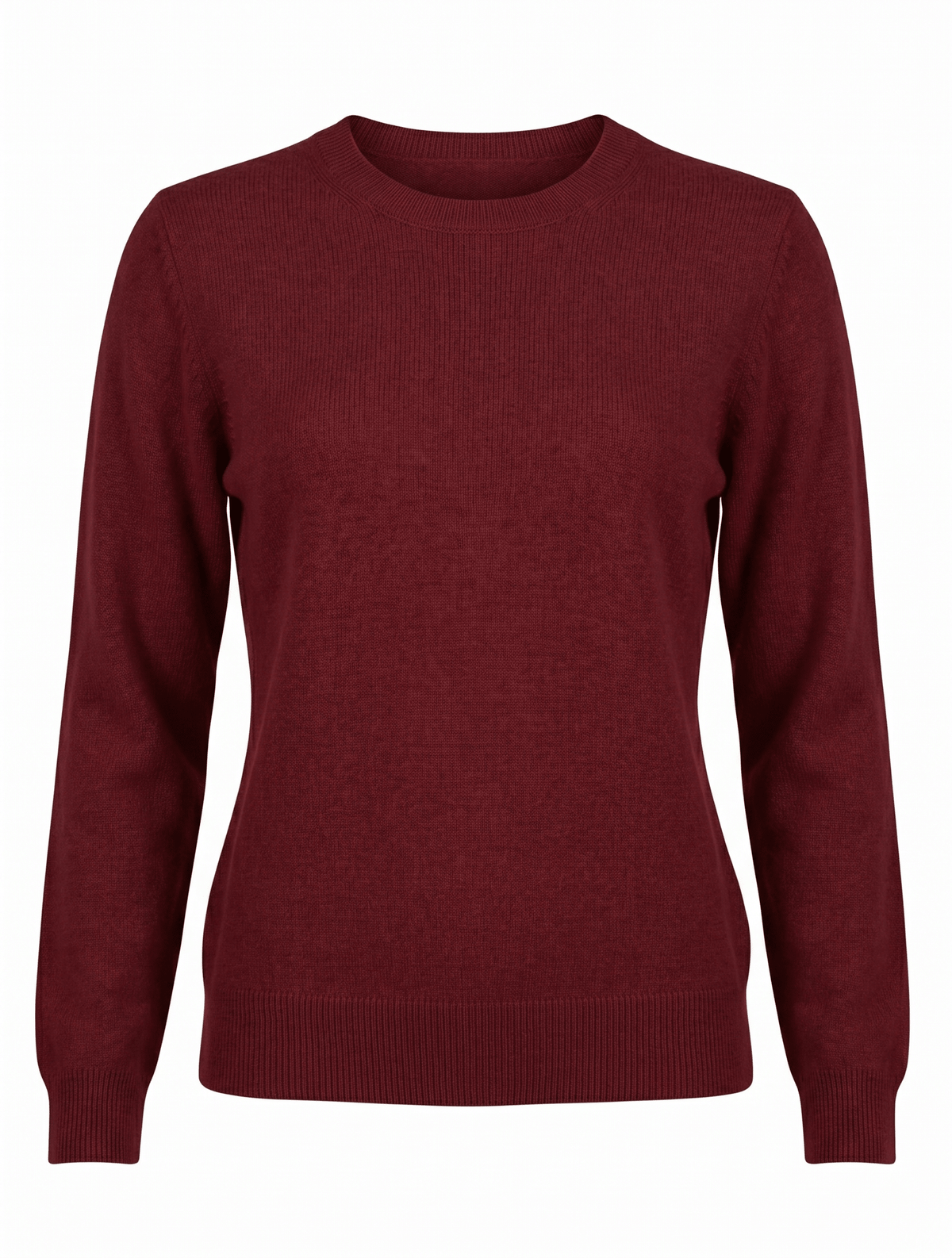 Melissa Cashmere Long Sleeve Knit Burgundy - Zjoosh