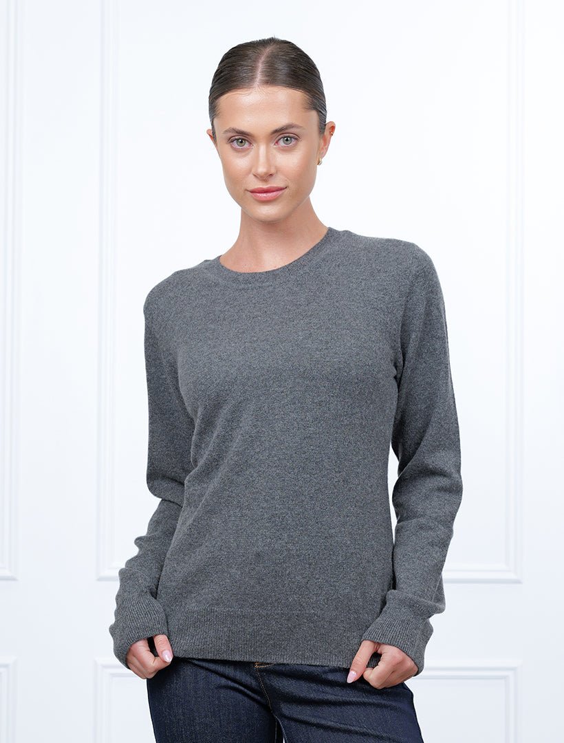 Melissa Cashmere Long Sleeve Knit Grey - Zjoosh