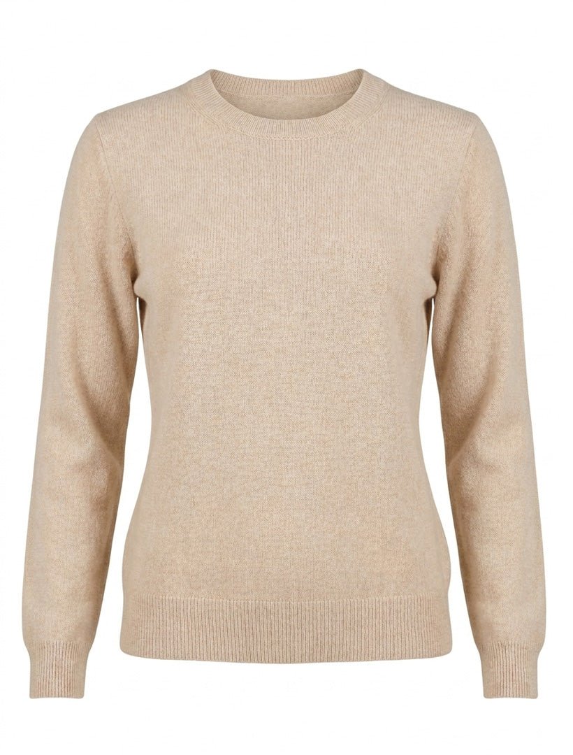 Melissa Cashmere Long Sleeve Knit Oatmeal - Zjoosh