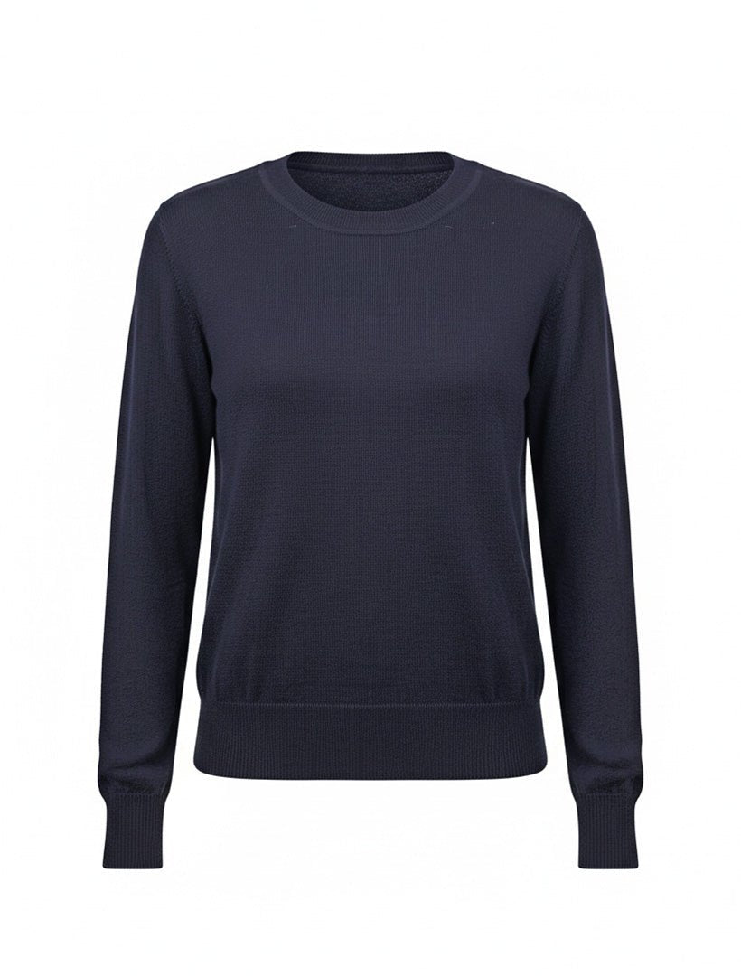 Melissa Crew Neck Knit Navy - Zjoosh