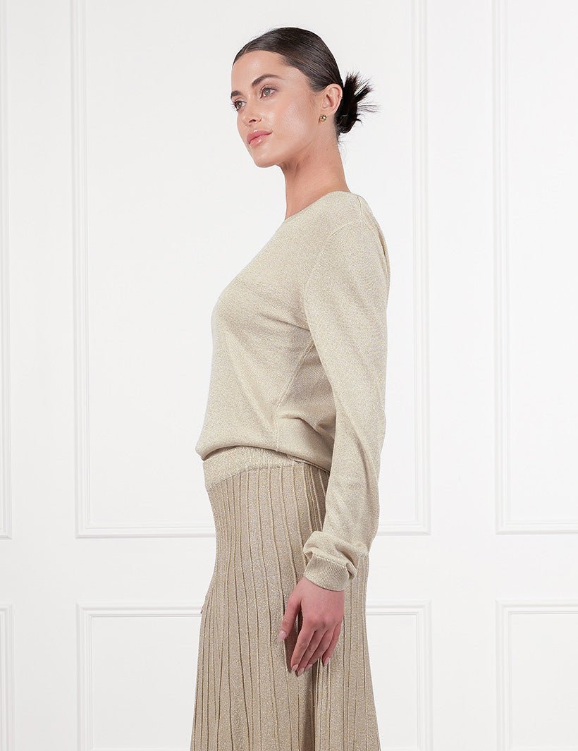 Melissa Sparkle Knit Gold - Zjoosh