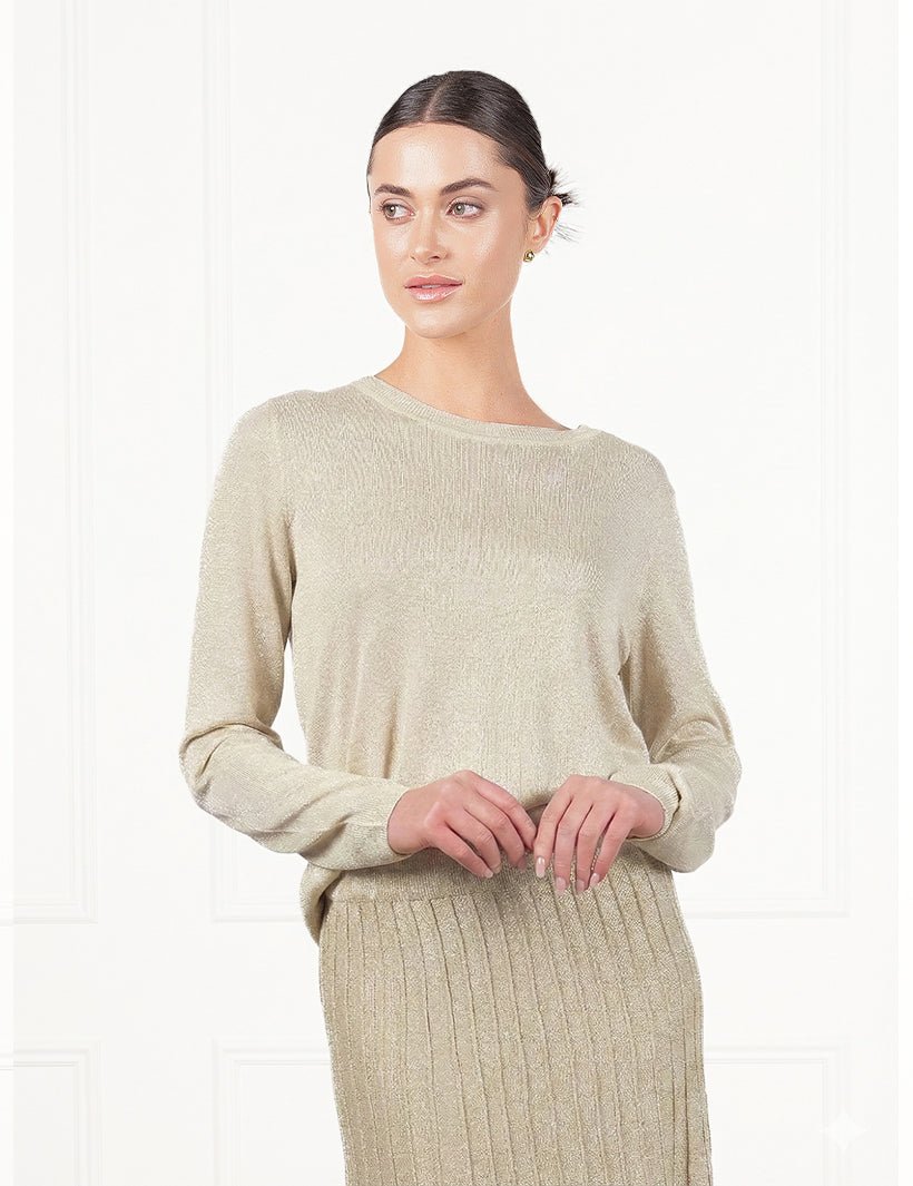 Melissa Sparkle Knit Gold - Zjoosh