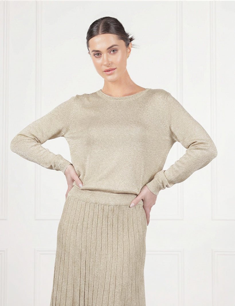 Melissa Sparkle Knit Gold - Zjoosh