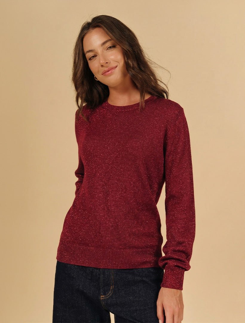Melissa Sparkle Knit Ruby - Zjoosh