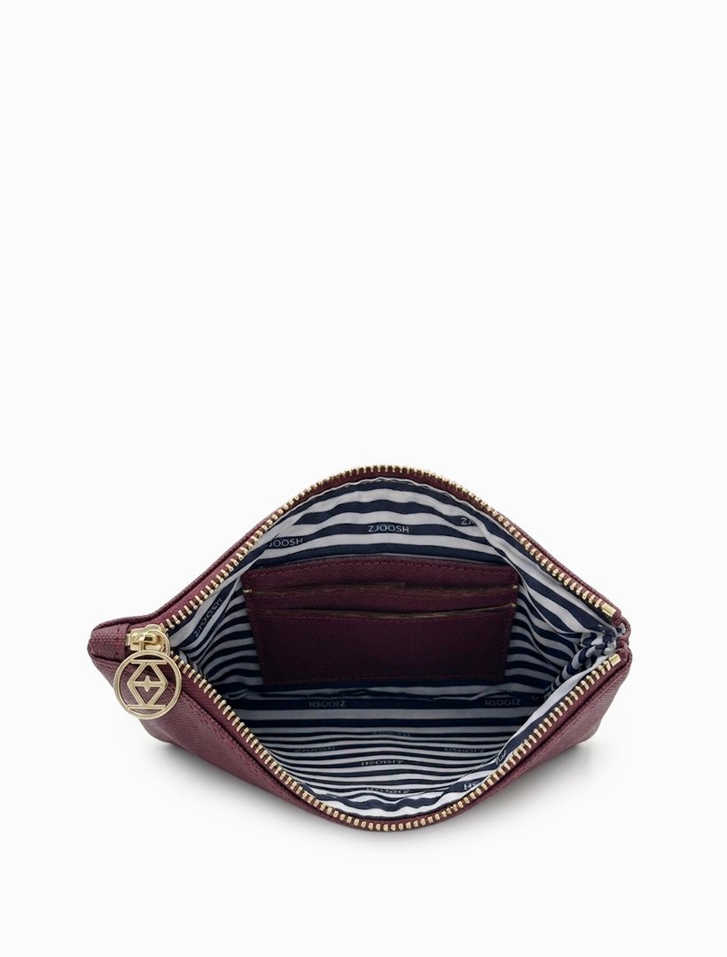 Mia Clutch Burgundy - Zjoosh