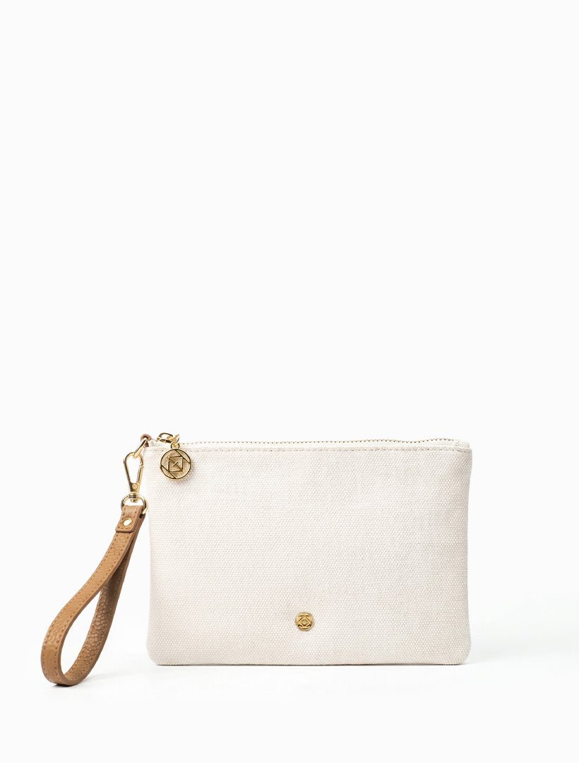 Mia Clutch White tan - Zjoosh