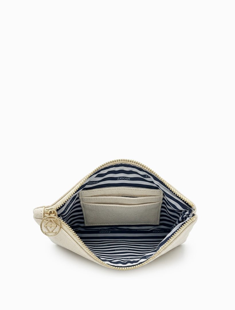 Mia Clutch White tan - Zjoosh