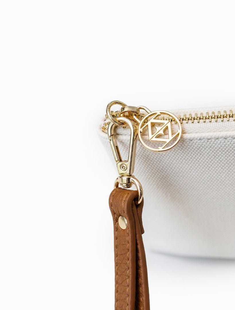 Mia Clutch White tan - Zjoosh