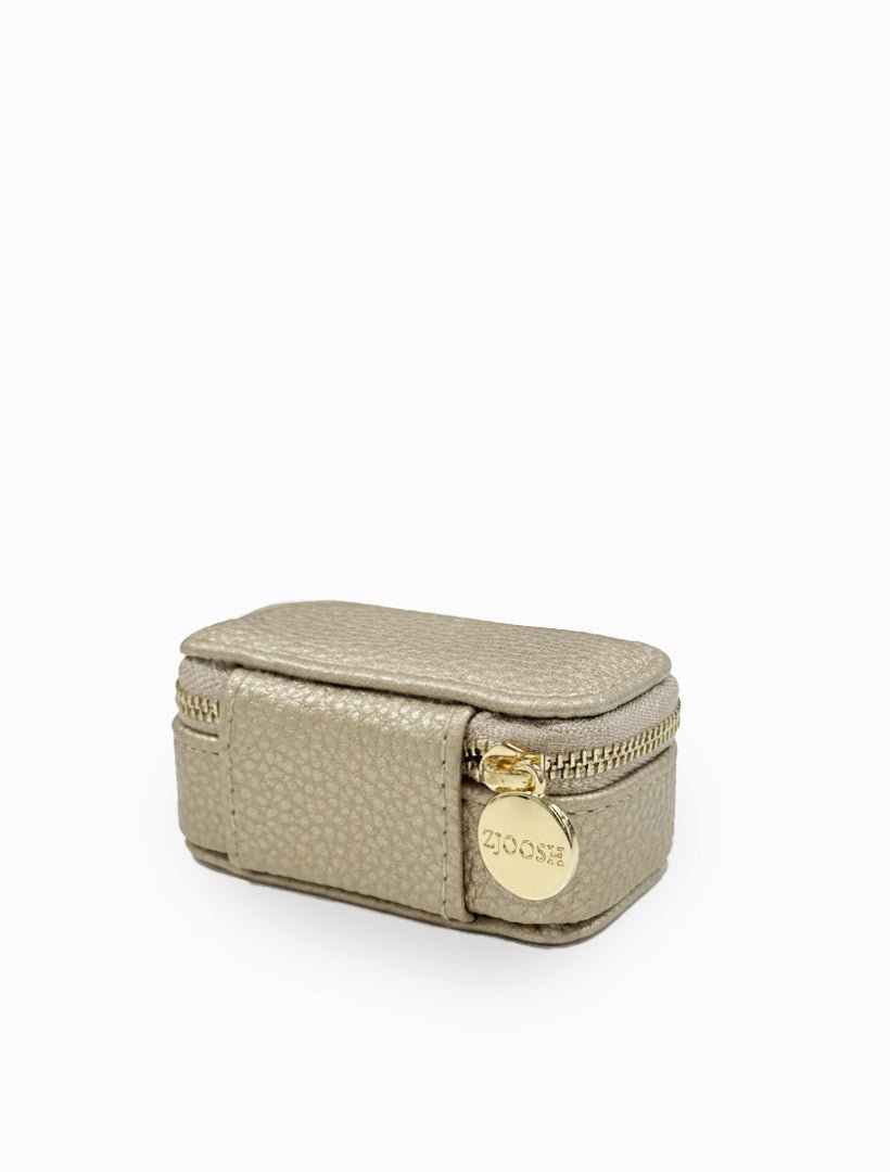 Mini Jewellery Case Pebble Gold - Zjoosh