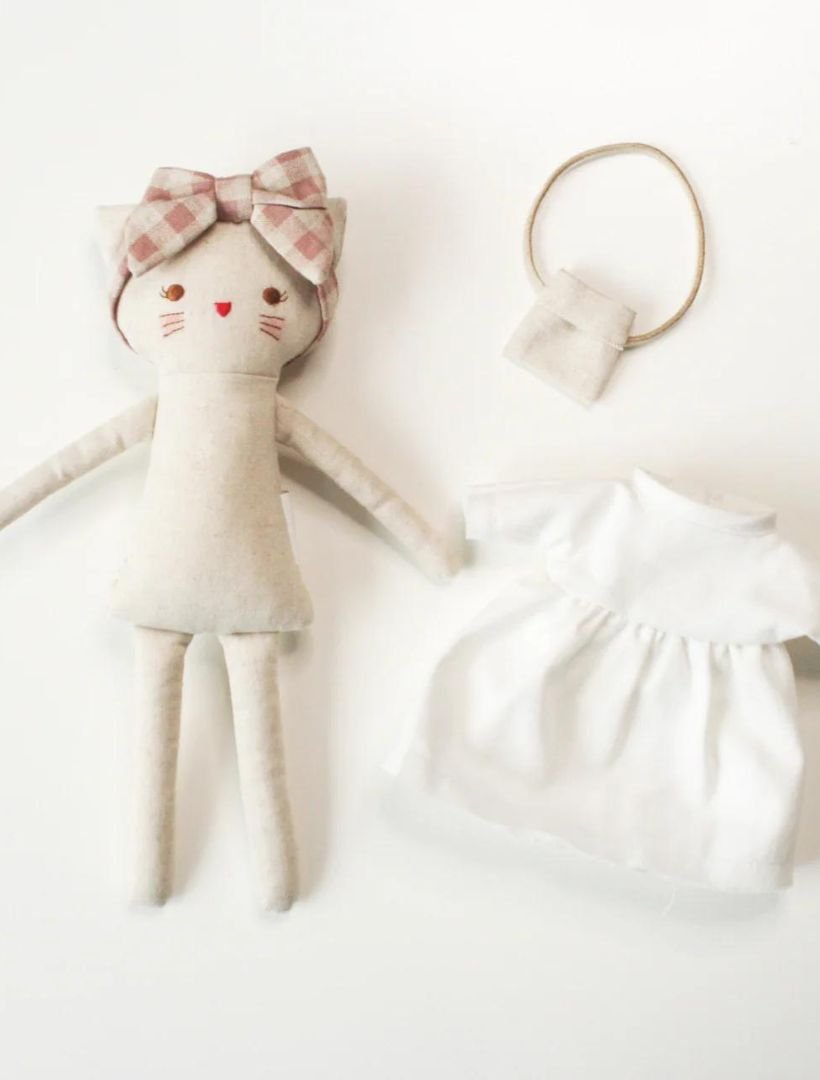 Mini Lilly Kitty Ivory Rose - Zjoosh