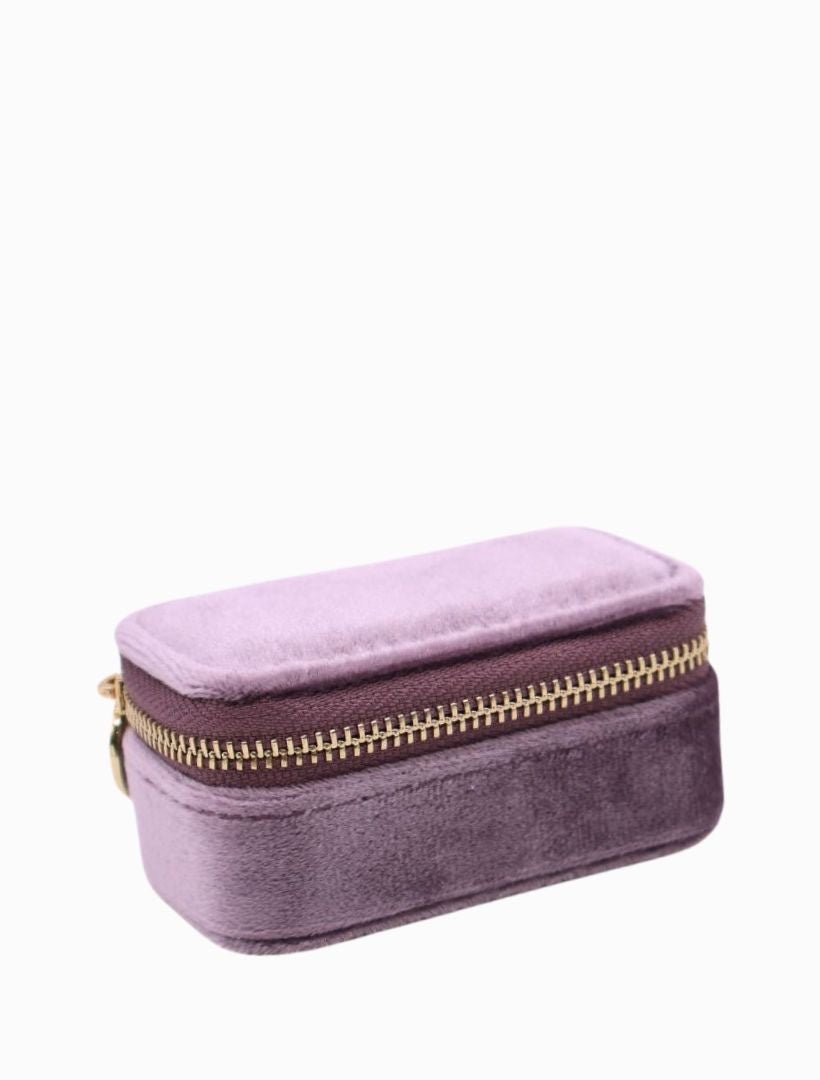 Mini Velvet Jewellery Case Lilac - Zjoosh