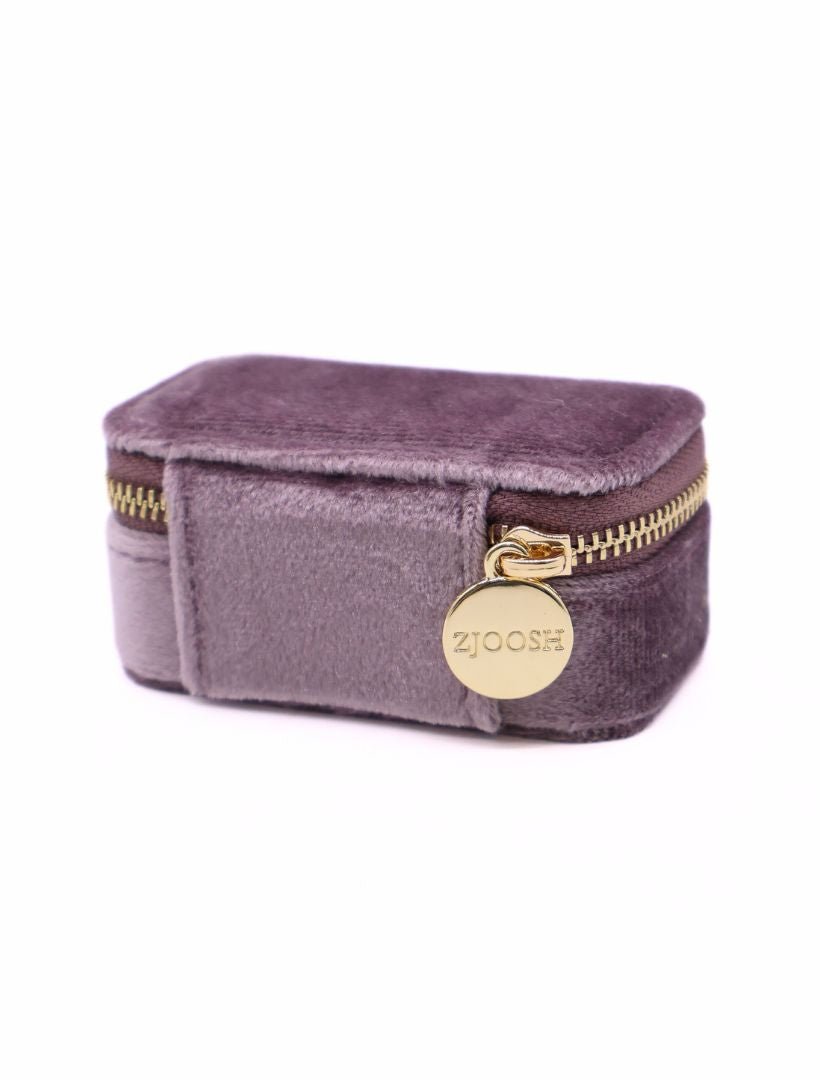 Mini Velvet Jewellery Case Lilac - Zjoosh