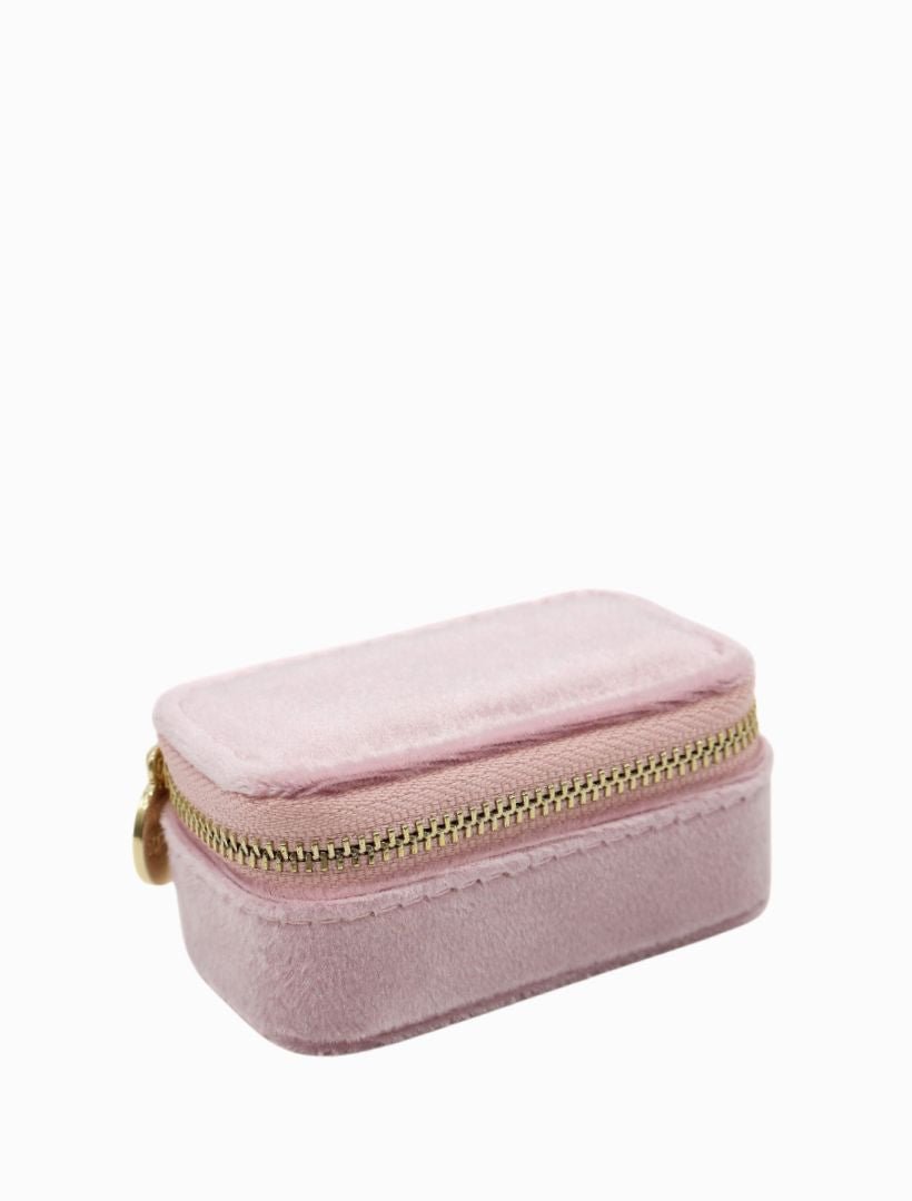 Mini Velvet Jewellery Case Pink - Zjoosh