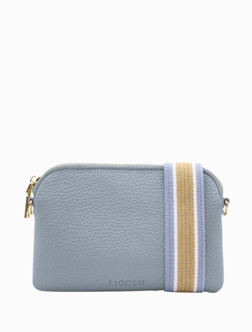 Missy Hugo Cross Body Bag Dusty Blue - Zjoosh