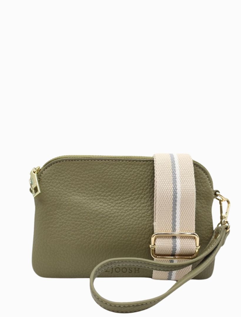 Missy Hugo Cross Body Bag Khaki - Zjoosh