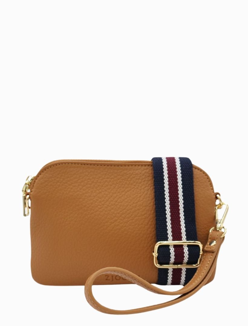 Missy Hugo Cross Body Bag Tan - Zjoosh