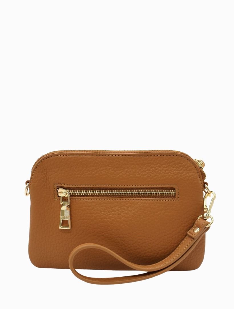 Missy Hugo Cross Body Bag Tan - Zjoosh