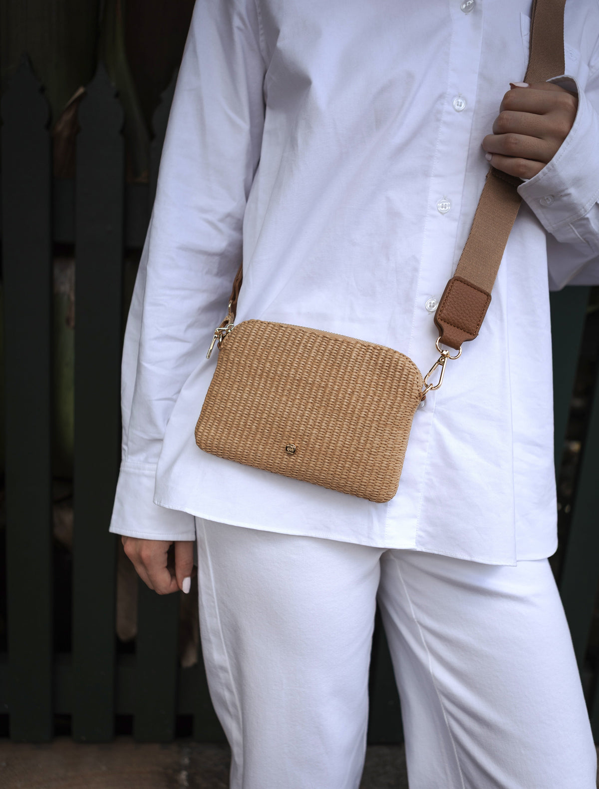 Missy Hugo Palma Cross Body Bag Tan - Zjoosh