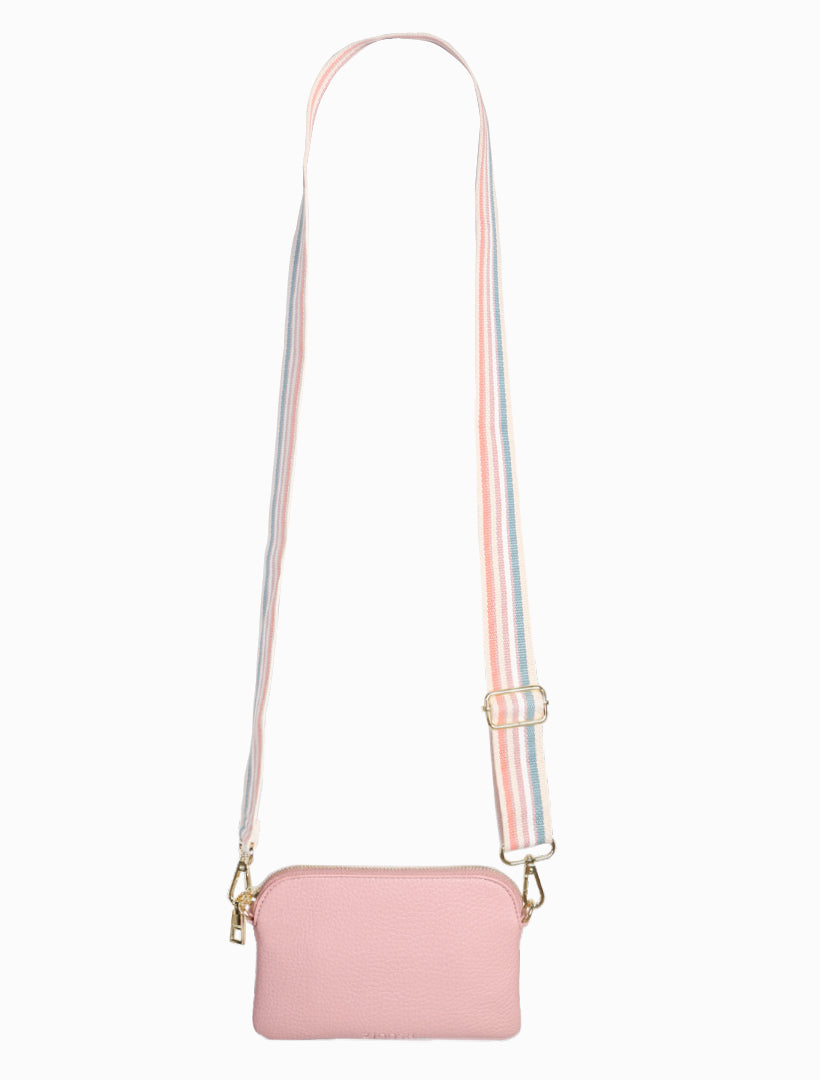 Front view - mini cross body bag pink