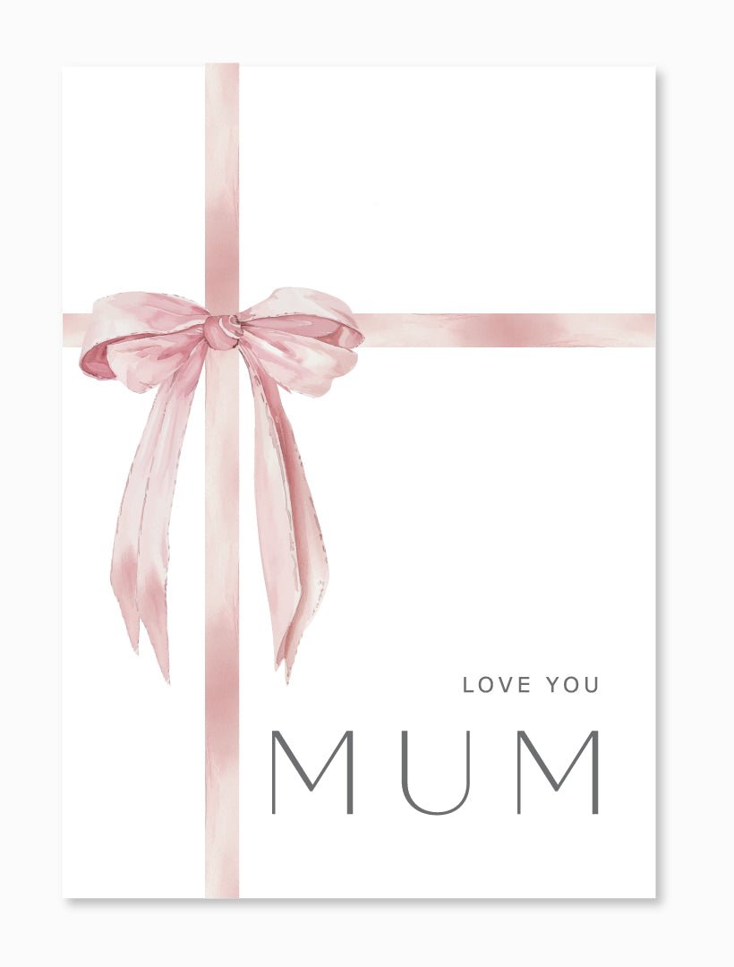 Mum Bow Card - Zjoosh