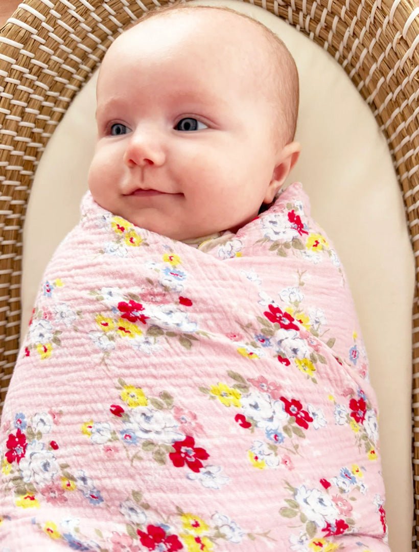 Muslin Swaddle Vintage Rose - Zjoosh