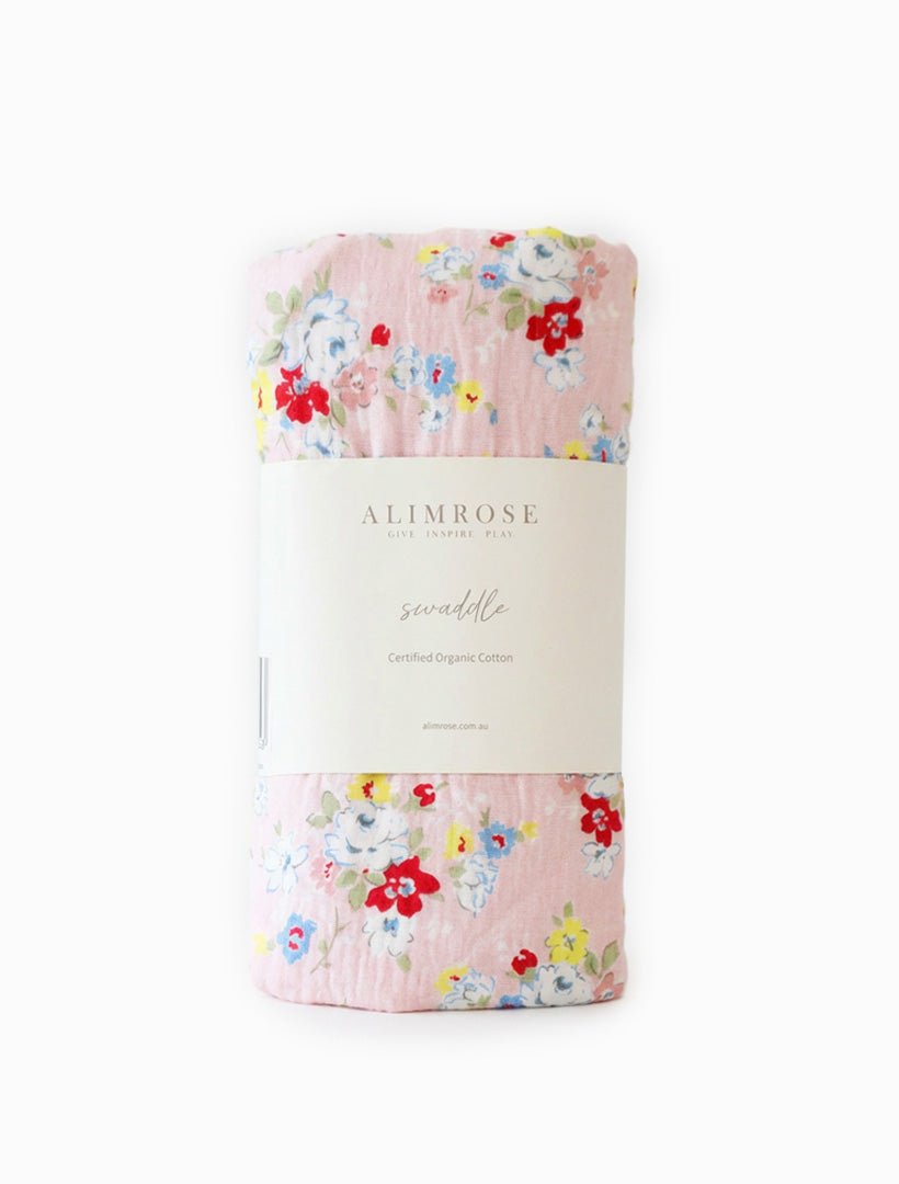 Muslin Swaddle Vintage Rose - Zjoosh