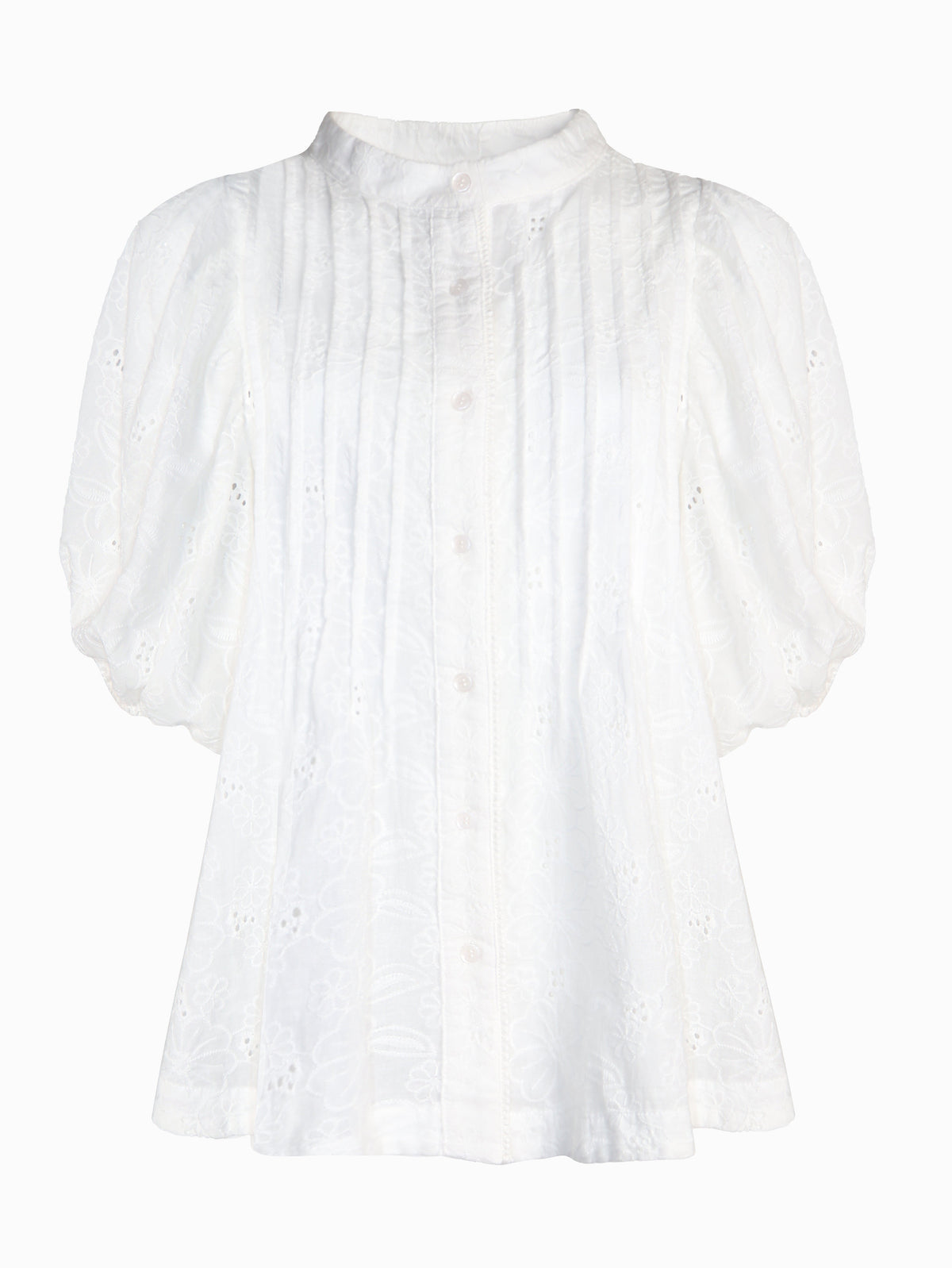 Natasha Lace Shirt White - FINAL SALE - Zjoosh