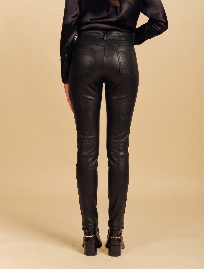 Natasha Leather Pant Black - Zjoosh