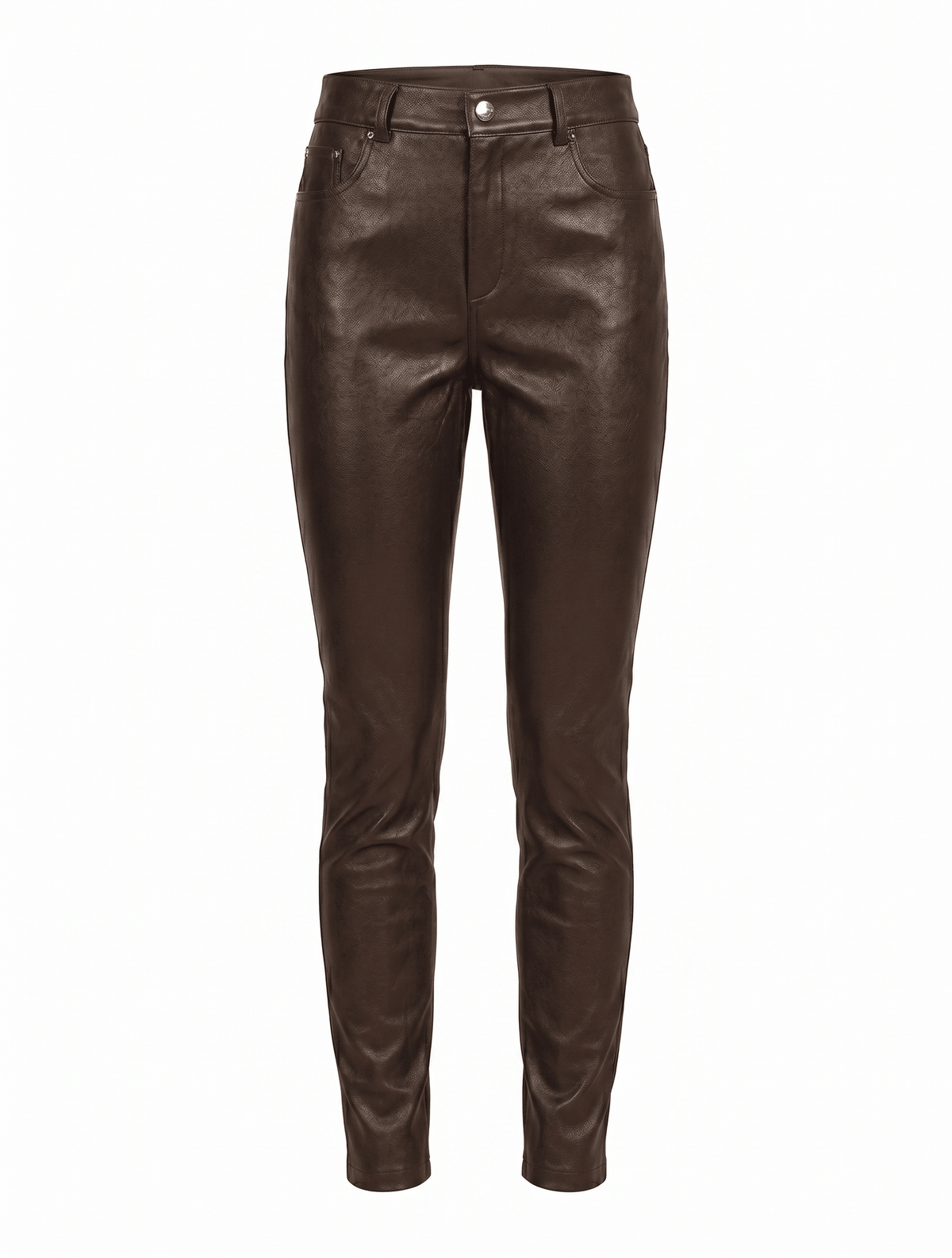 Natasha Leather Pant Chocolate - Zjoosh