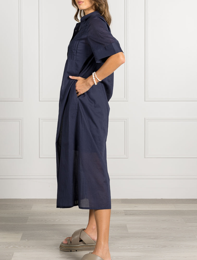 Molly Shirt Dress Navy