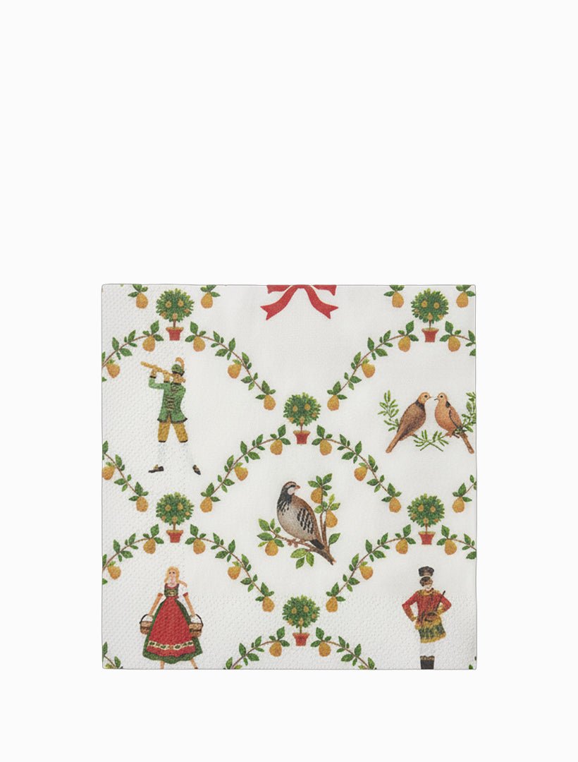 On The 12th Day - Cocktail Napkins - Zjoosh