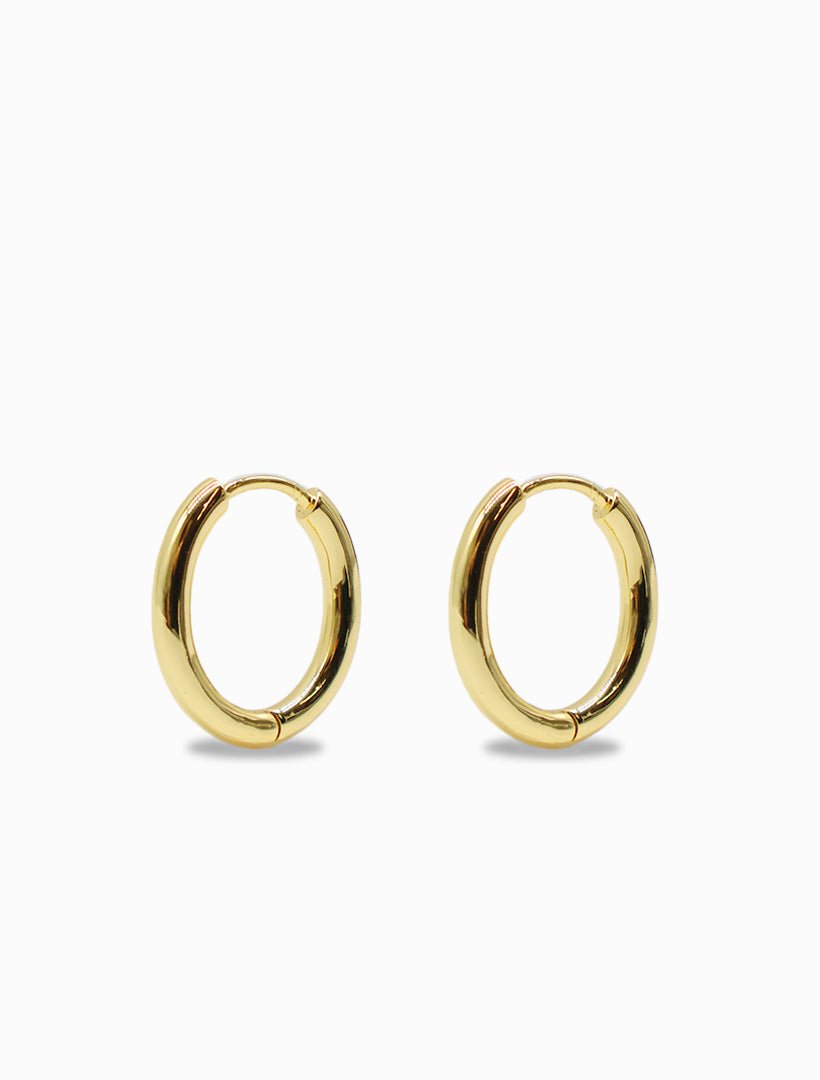 Oval Hoops Gold - Zjoosh