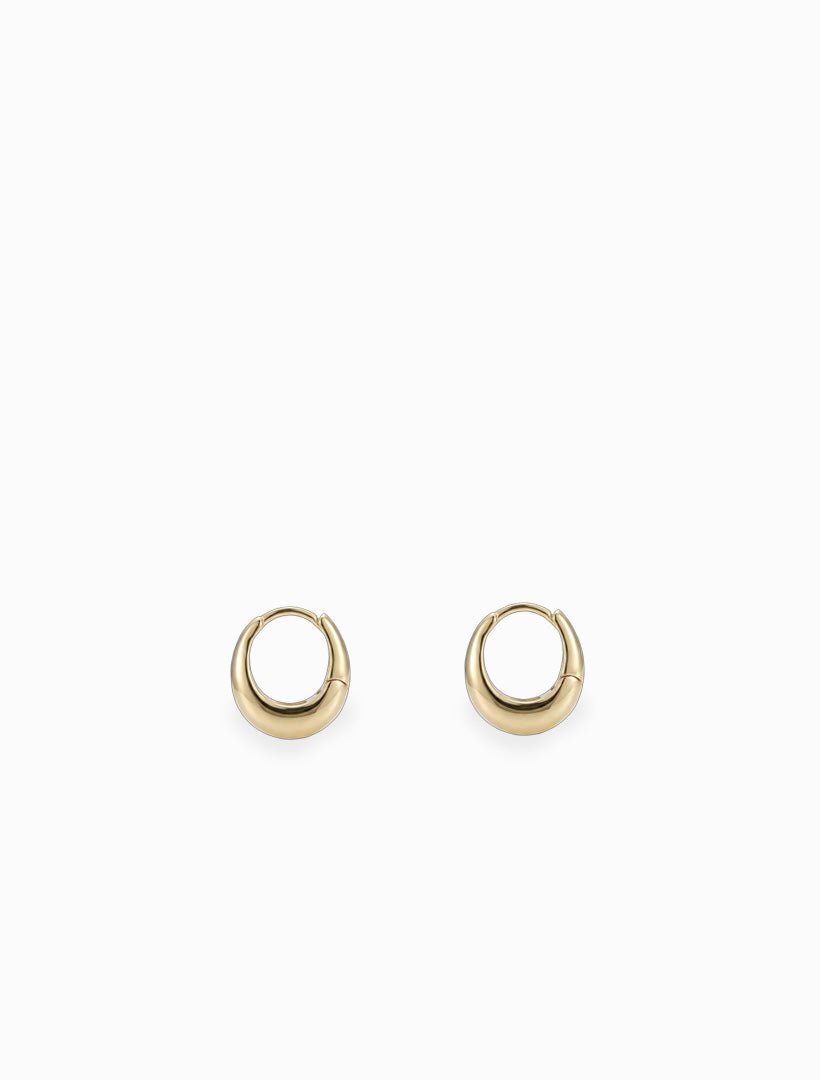 Oval Hoops Gold - Zjoosh