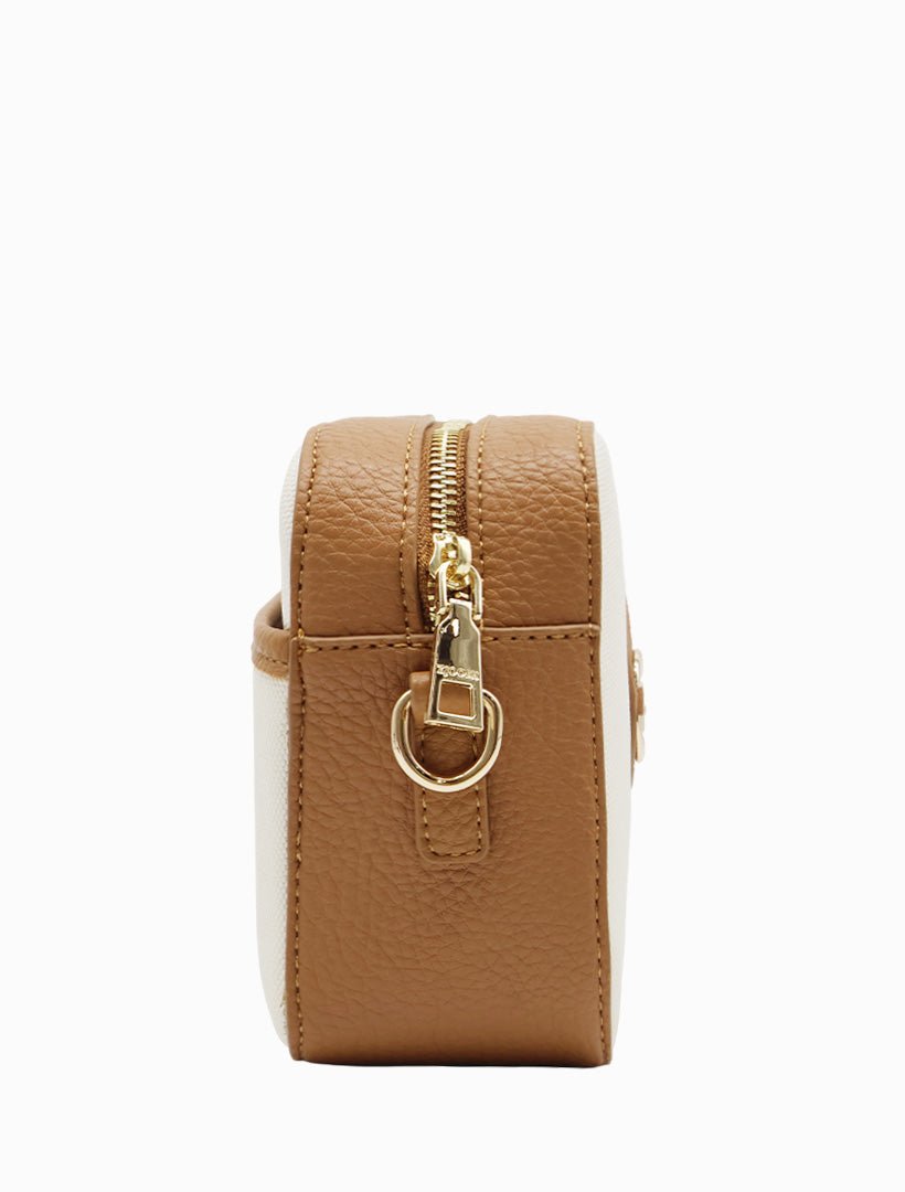 Oxford Bag Tan White - Zjoosh