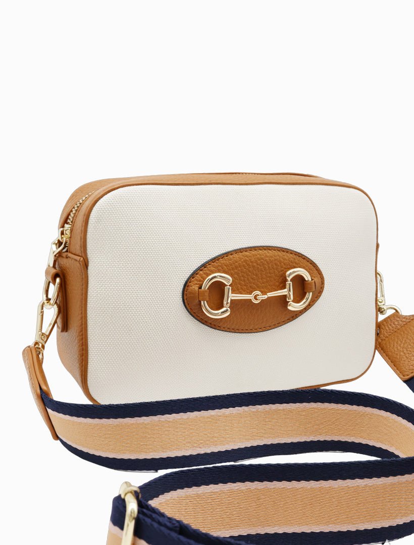 Oxford Bag Tan White - Zjoosh